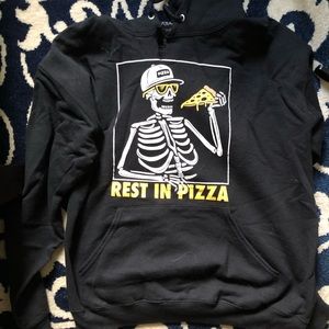 Graphic Pizza print Hoodie